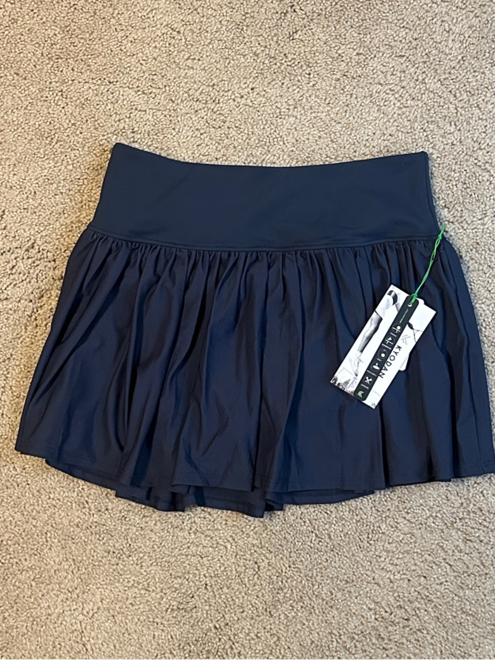Women’s Navy Athletic Skort with side pocket-M